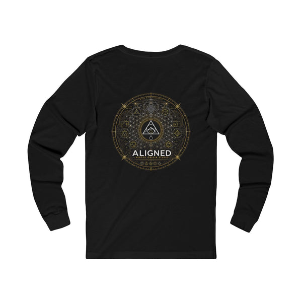 Aligned Long Sleeve — Black — Back Design