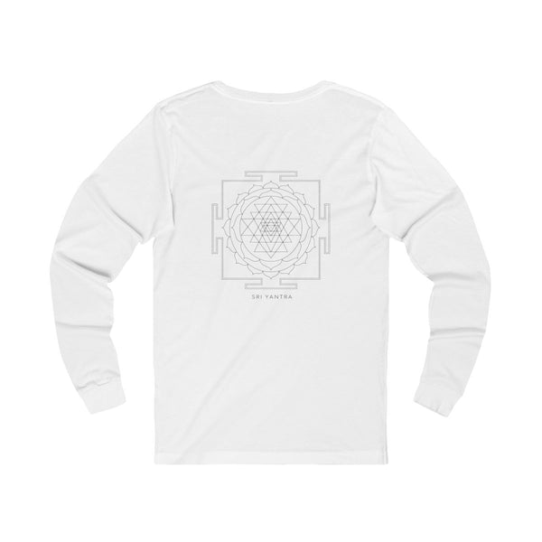 Sri Yantra Long Sleeve — White — Back Design