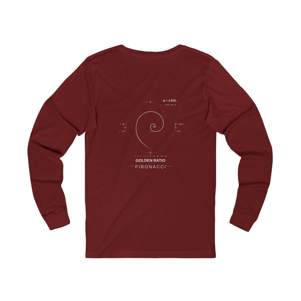 Fibonacci Long Sleeve — Cardinal — Back Design