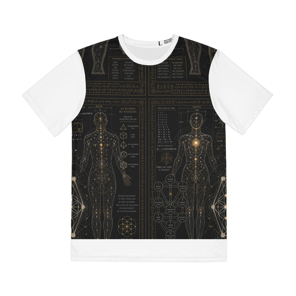 Men's Sacred Geometry Lounge Shirt — Sacred Blueprint — Front View