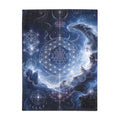 Sacred Geometry Blanket — Blue Flash Nebula