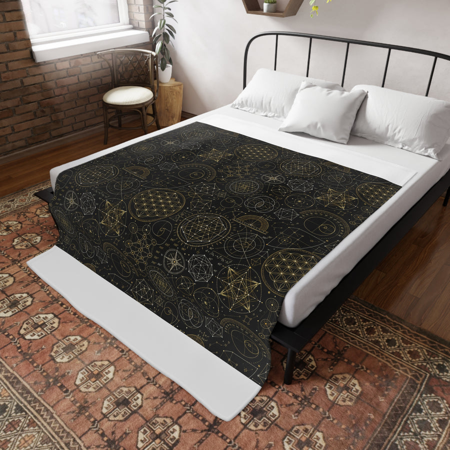 Sacred Geometry Blanket — Cosmic Blueprint