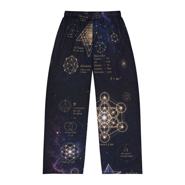 Pantalon de pyjama géométrie sacrée — Constellation cosmique — Homme