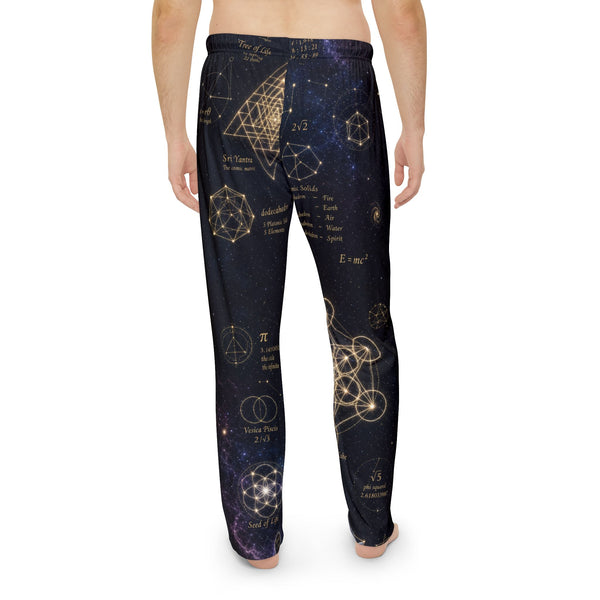 Pantalon de pyjama géométrie sacrée — Constellation cosmique — Homme