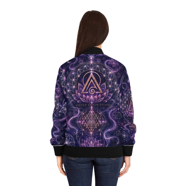 Women's Sacred Geometry Bomber Jacket — Divine Origin