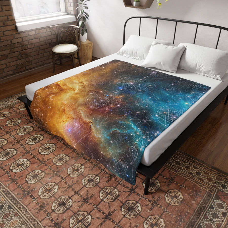 Sacred Geometry Blanket — Helix Nebula