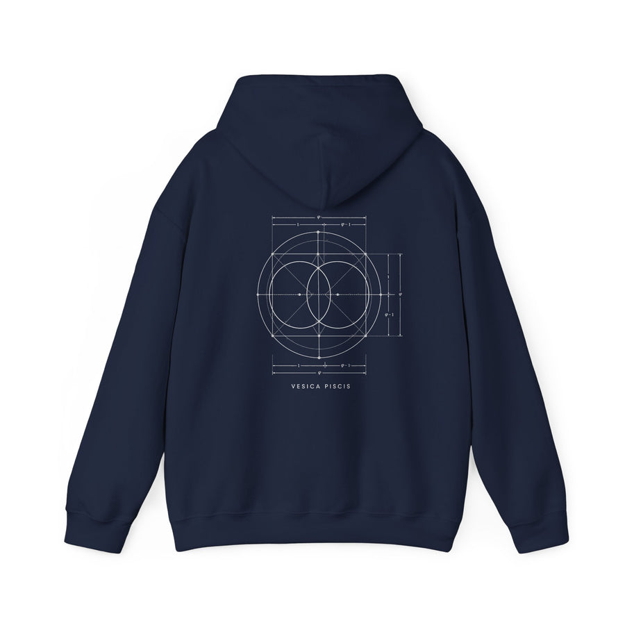 Vesica Piscis Hoodie — Navy