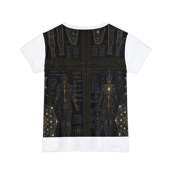 Women's Sacred Geometry Lounge Shirt — Sacred Blueprint — Front View