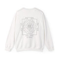Sri Yantra Crewneck — White