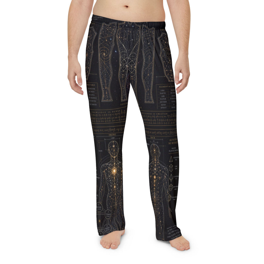 Men's Sacred Geometry Pyjama Pants — Sacred Blueprint