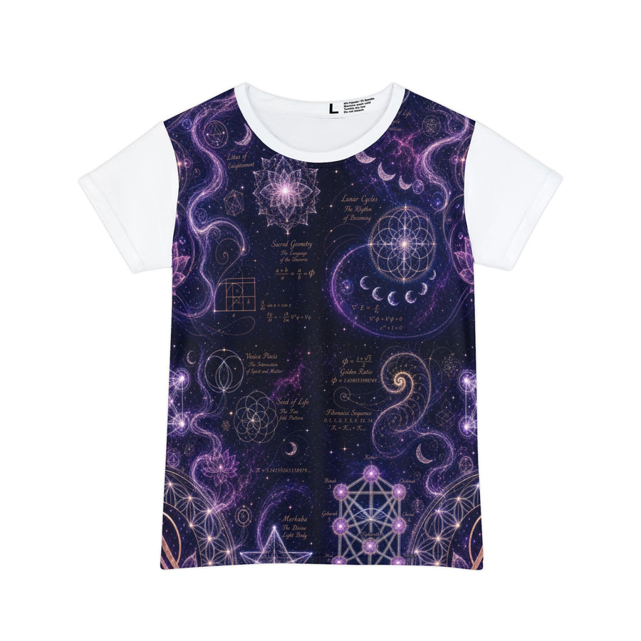 Women's Sacred Geometry Lounge Shirt — Divine Origin — Front View