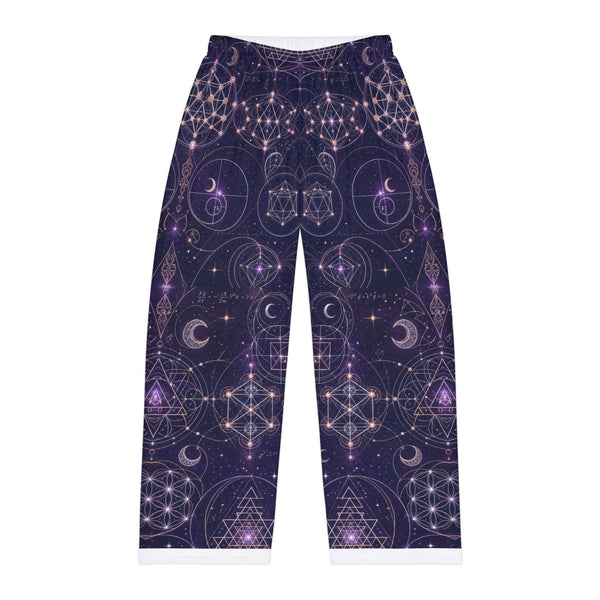 Pantalon de pyjama géométrie sacrée — Tissu céleste — Homme
