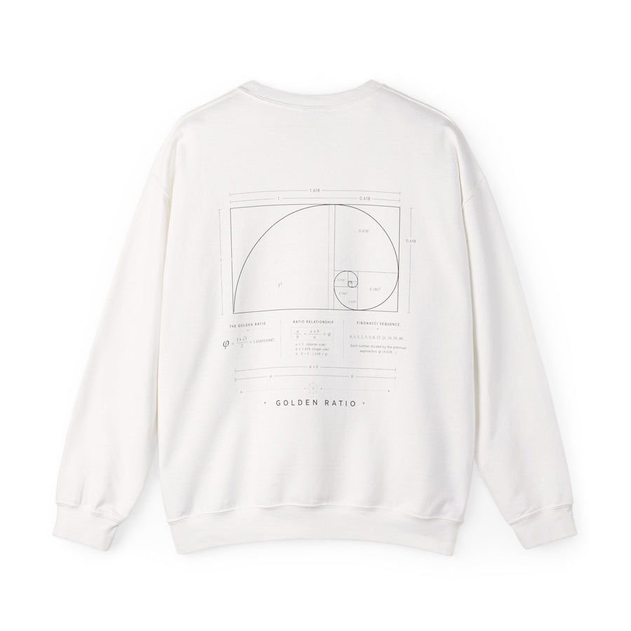 Golden Ratio Crewneck — White