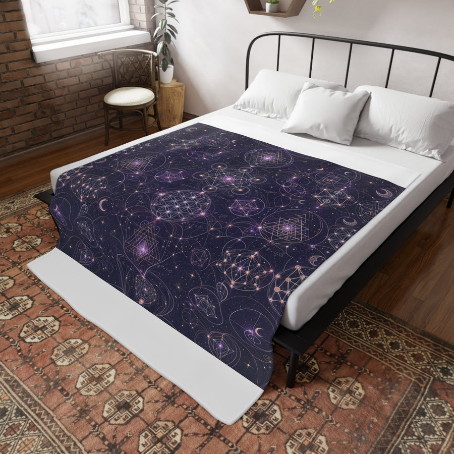 Sacred Geometry Blanket — Celestial Weave