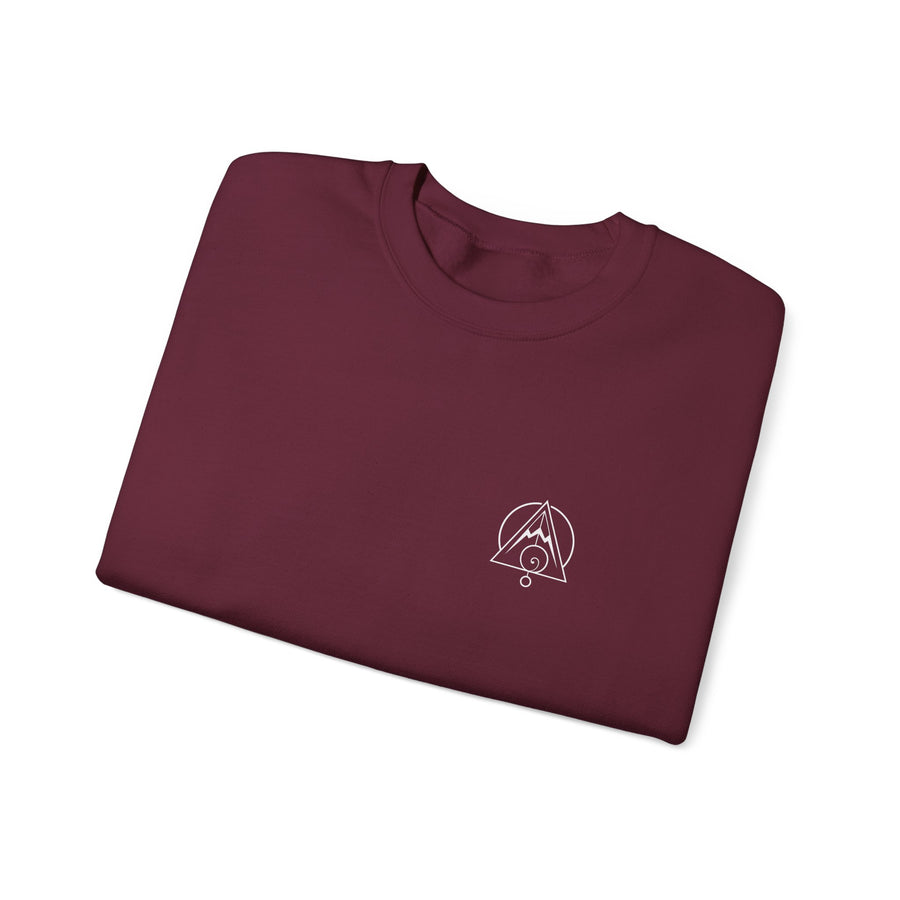 Fibonacci Spiral Crewneck — Maroon