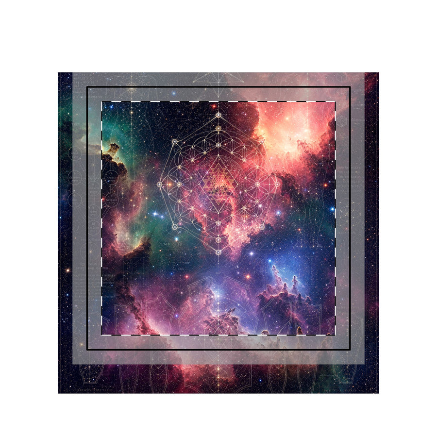 Sacred Geometry Throw Pillow Case - Sacred Blueprint
