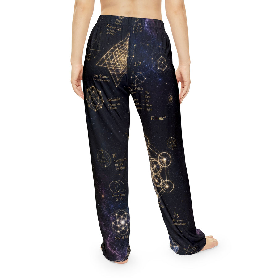 Women's Sacred Geometry Pyjama Pants — Cosmic Constellation