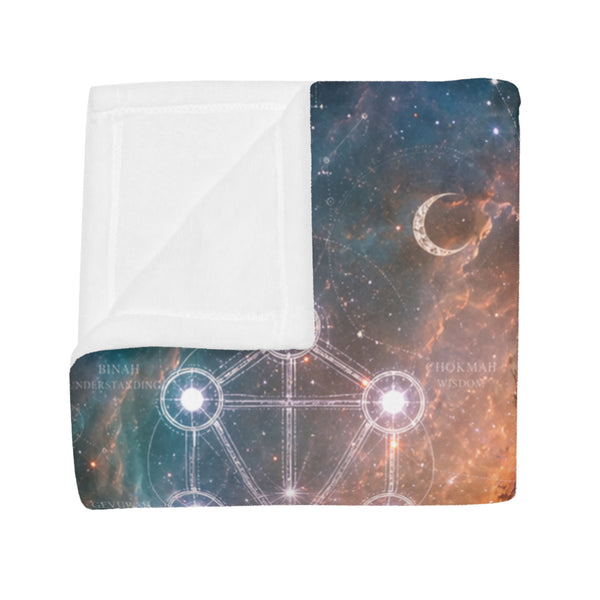 Sacred Geometry Fleece Blanket - Ring Nebula