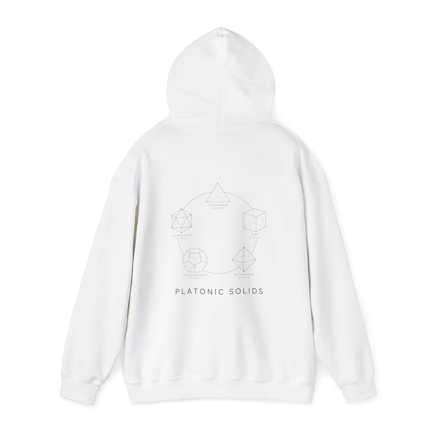 Platonic Solids Hoodie — White