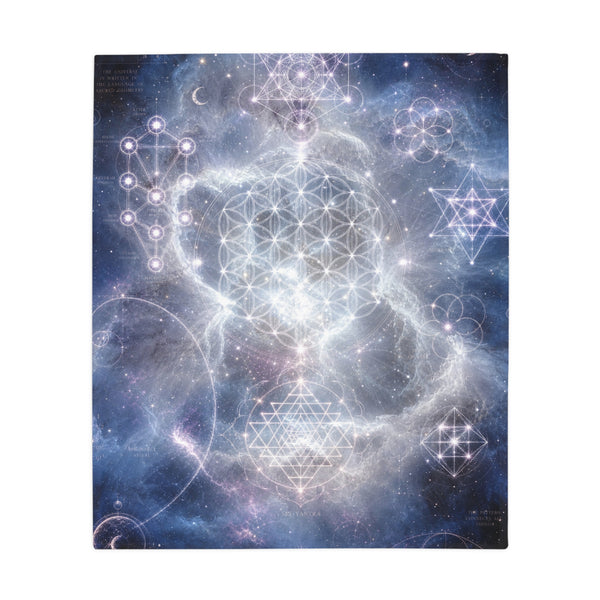 Sacred Geometry Fleece Blanket - Eskimo Nebula