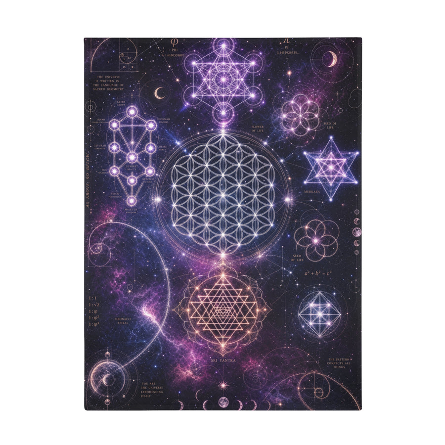 Sacred Geometry Blanket — Cosmic Bloom