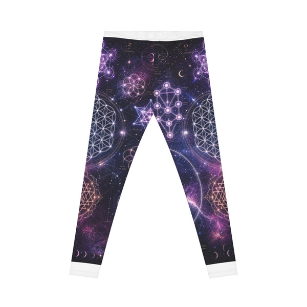 Women's Sacred Geometry Leggings — Cosmic Bloom