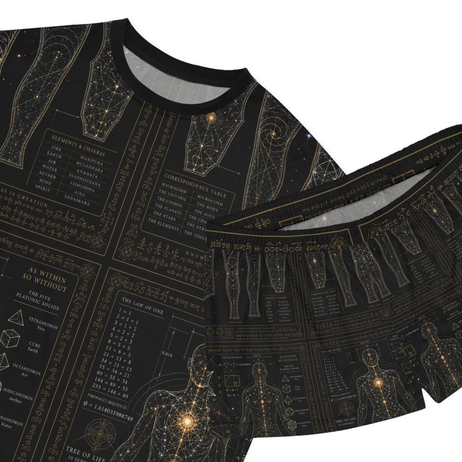 Women's Sacred Geometry Pyjama Set — Sacred Blueprint