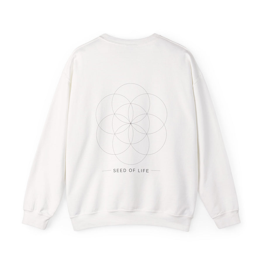 Seed of Life Crewneck — White