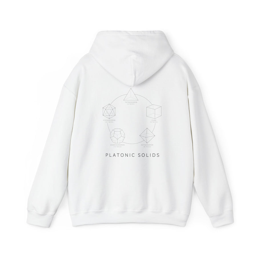 Platonic Solids Hoodie — White