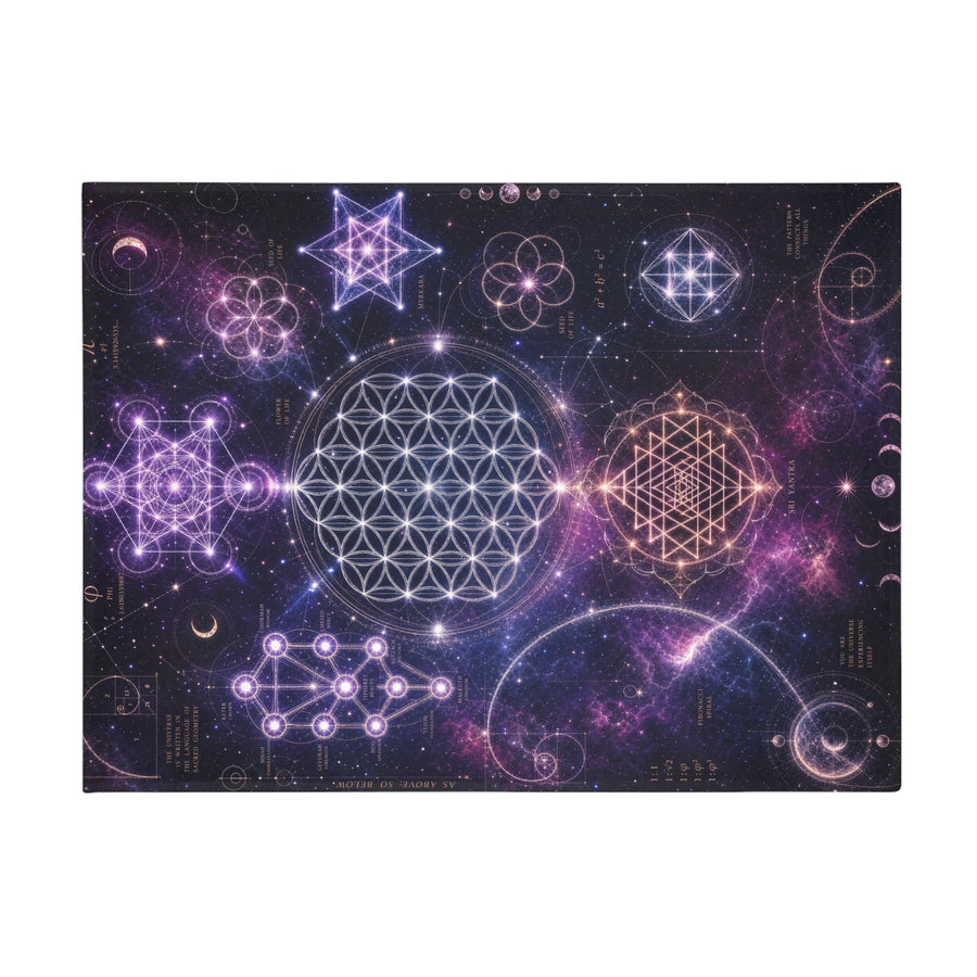 Sacred Geometry Blanket — Cosmic Bloom