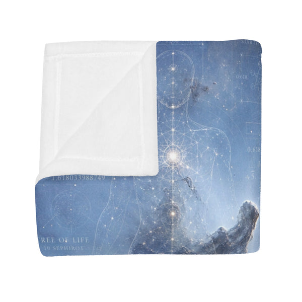 Sacred Geometry Fleece Blanket - Dumbbell Nebula