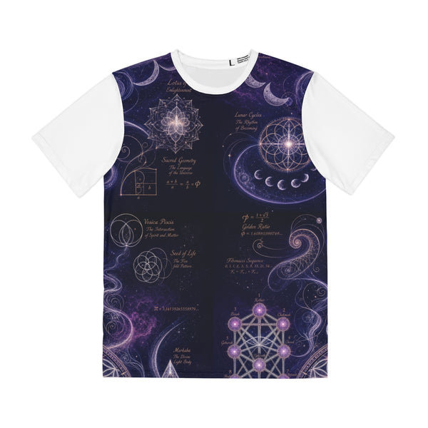 Men's Sacred Geometry Lounge Shirt — Sacred Feminine — Front View