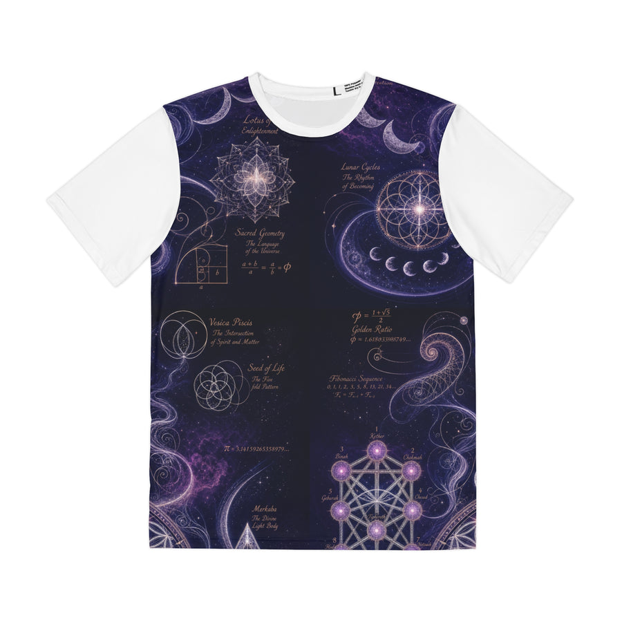 Men's Sacred Geometry Lounge Shirt — Sacred Feminine — Front View