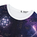 Women's Sacred Geometry Lounge Shirt — Cosmic Feminine — Front View