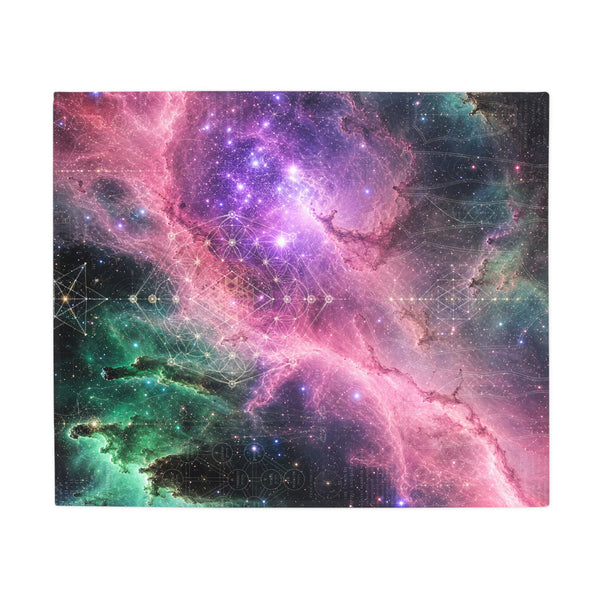 Sacred Geometry Fleece Blanket - Pillars of Creation