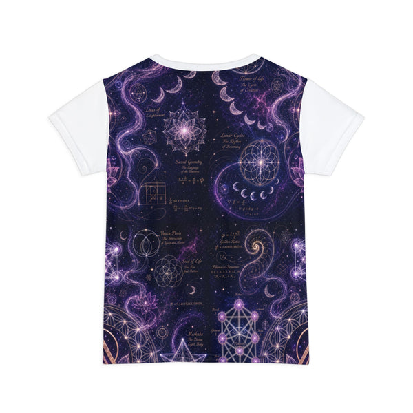 Women's Sacred Geometry Lounge Shirt — Divine Origin — Front View