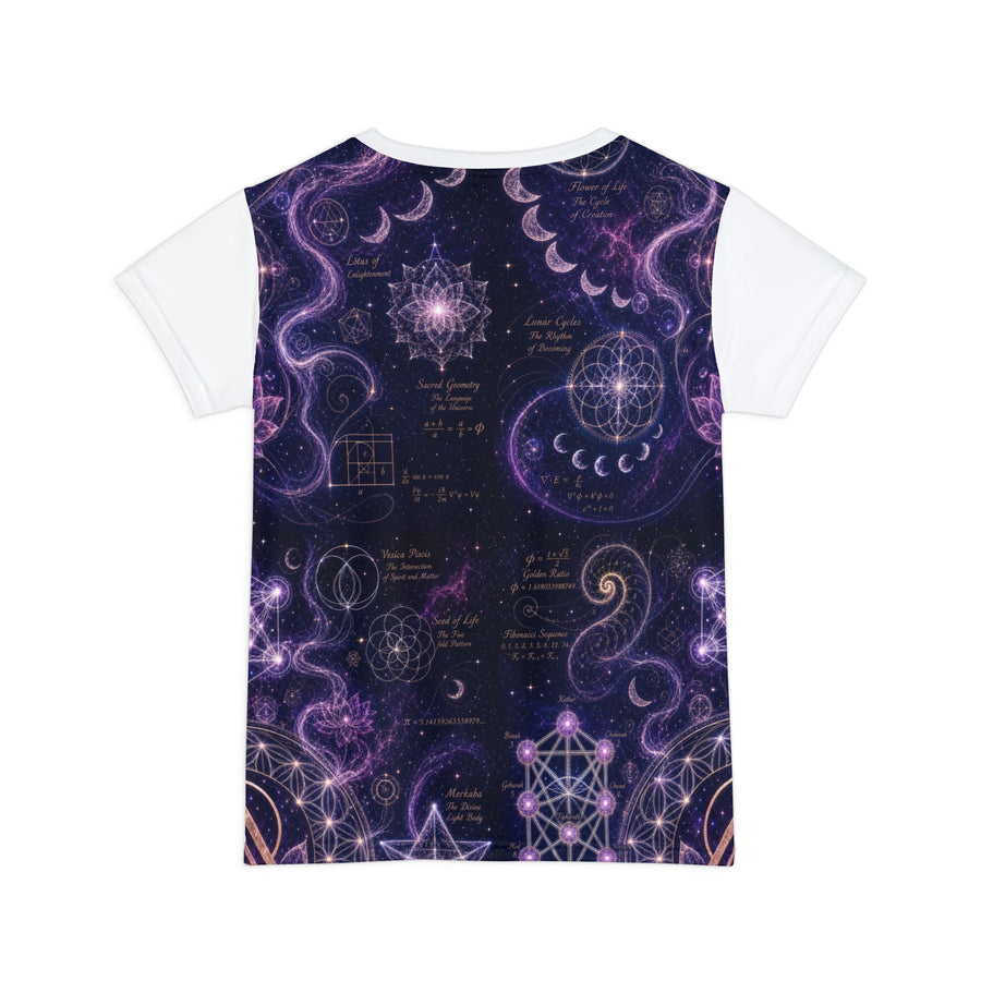 Women's Sacred Geometry Lounge Shirt — Divine Origin — Front View