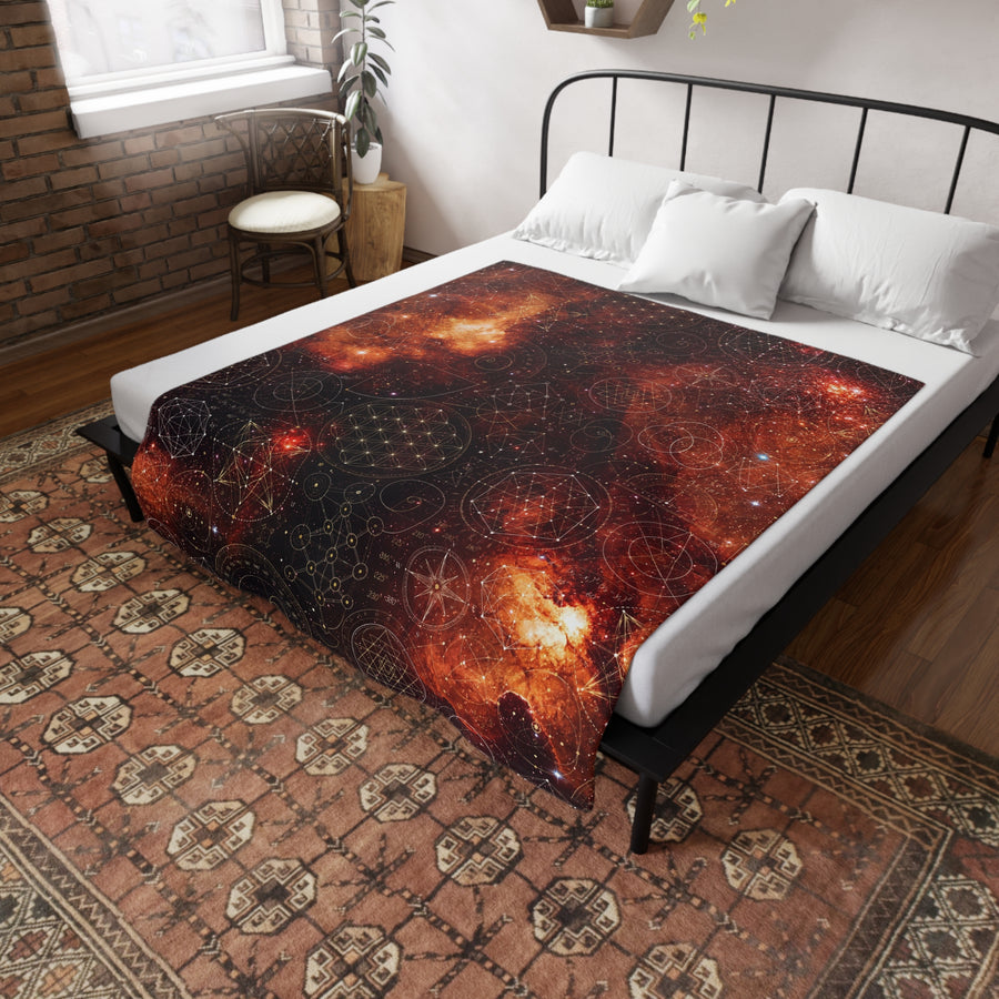 Sacred Geometry Blanket — North America Nebula