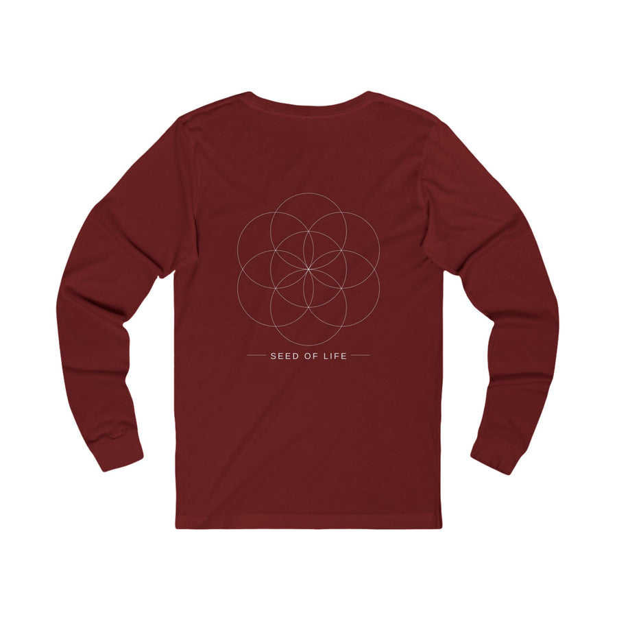 Seed of Life Long Sleeve — Cardinal
