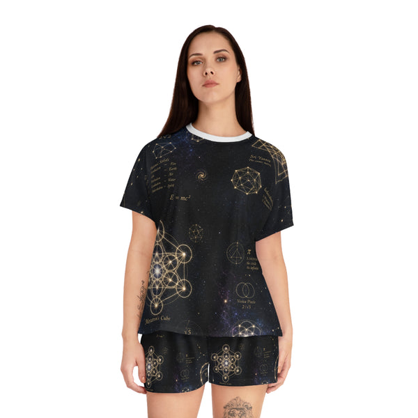 Ensemble pyjama géométrie sacrée — Constellation cosmique — Femme