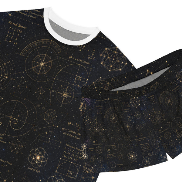 Ensemble pyjama géométrie sacrée — Plan cosmique — Femme