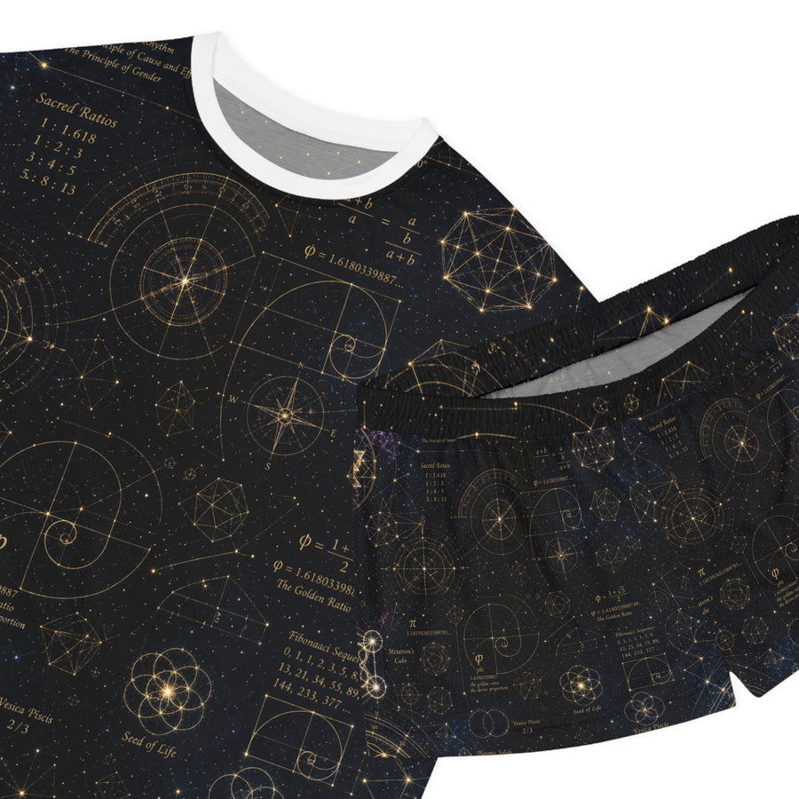 Women's Sacred Geometry Pyjama Set — Cosmic Blueprint