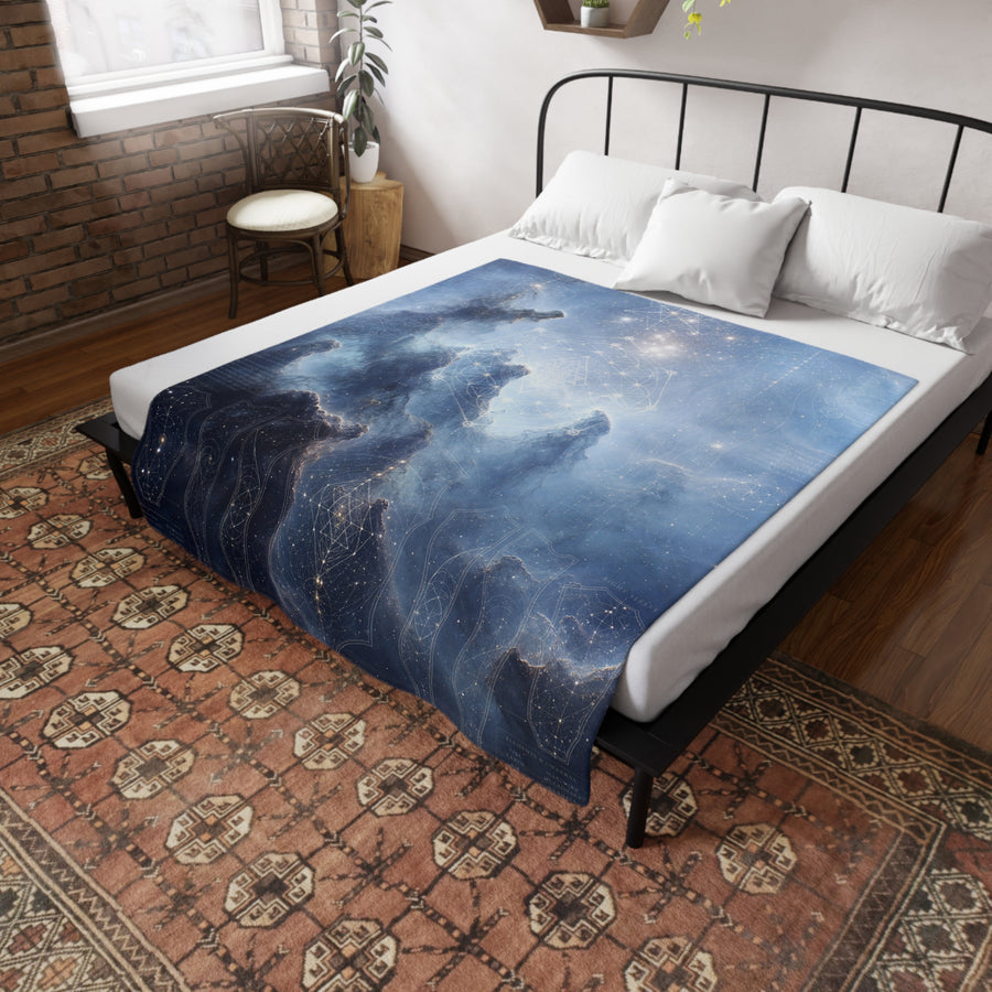 Sacred Geometry Blanket — Dumbbell Nebula