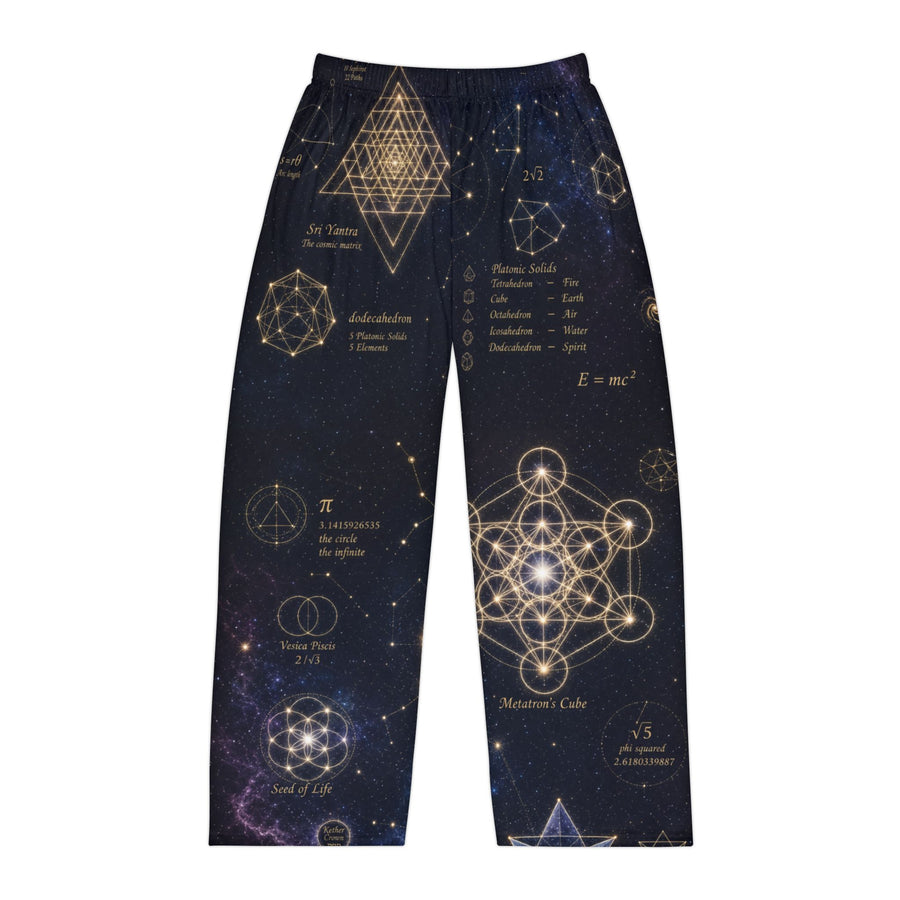 Men's Sacred Geometry Pyjama Pants — Cosmic Constellation