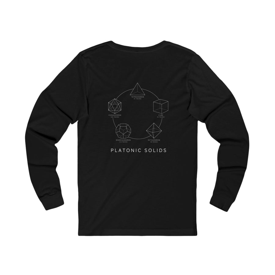 Platonic Solids Long Sleeve — Black