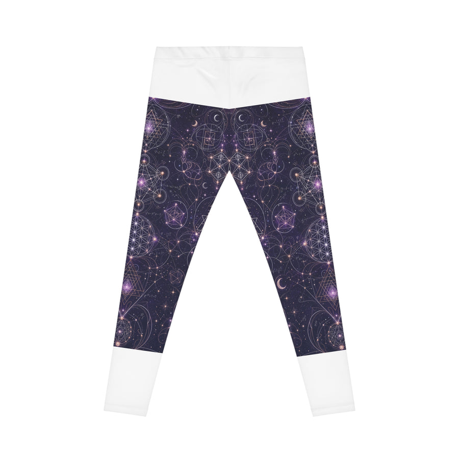 Women's Sacred Geometry Leggings — Celestial Weave