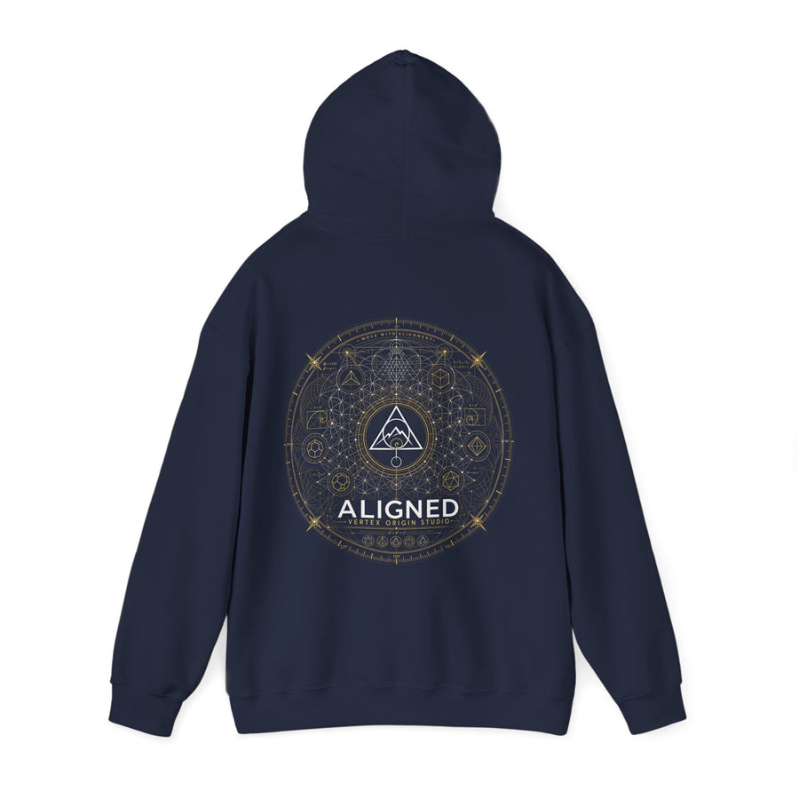 Aligned Hoodie — Navy