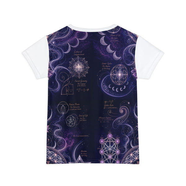 Women's Sacred Geometry Lounge Shirt — Sacred Feminine — Front View
