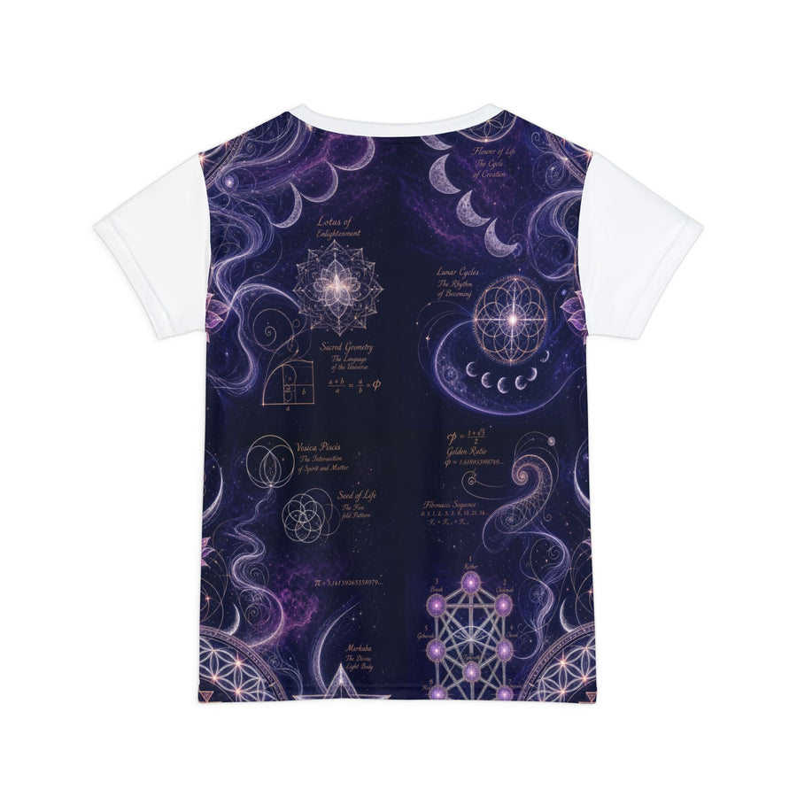 Women's Sacred Geometry Lounge Shirt — Sacred Feminine — Front View