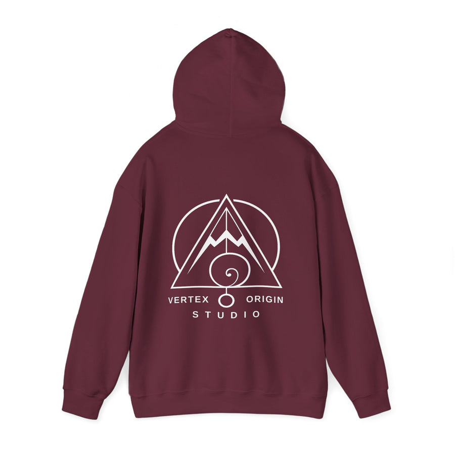 Origin Mark Hoodie — Maroon